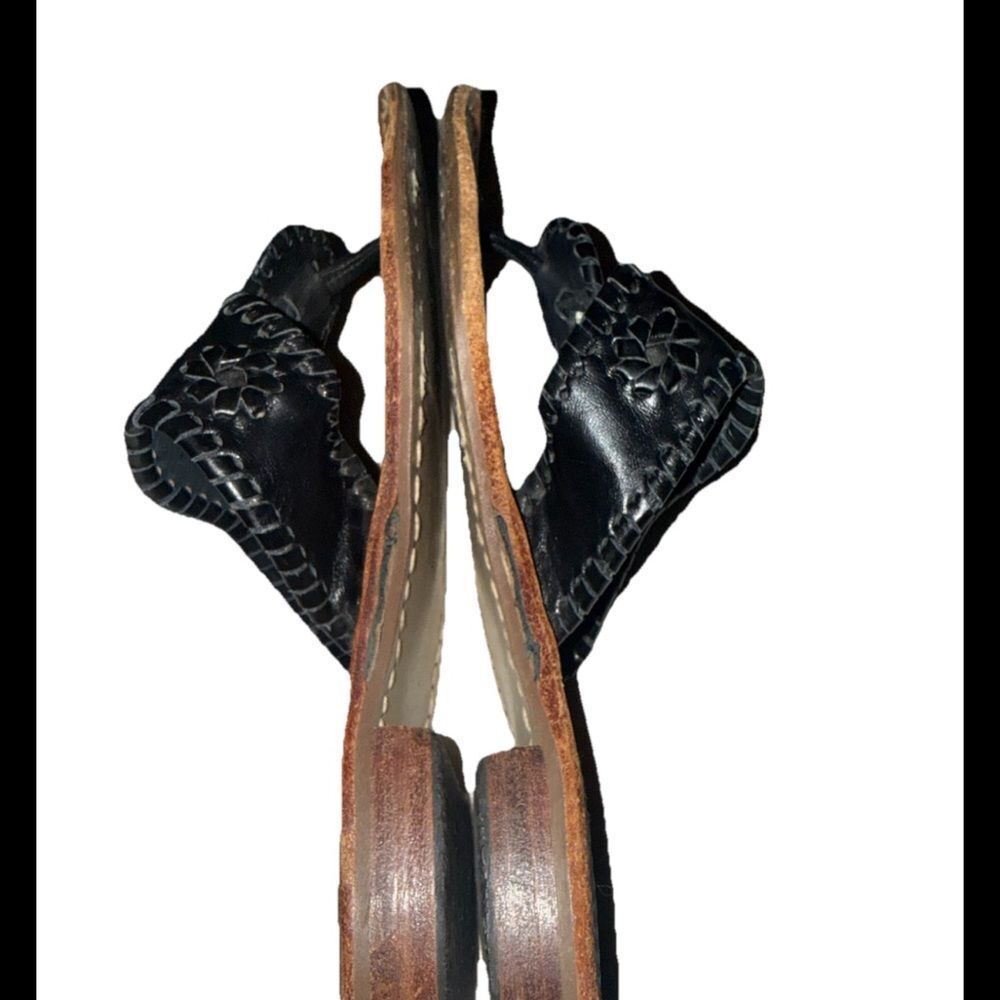 Jack Rogers Black Flat Sandal Size 8 - Picture 6 of 7